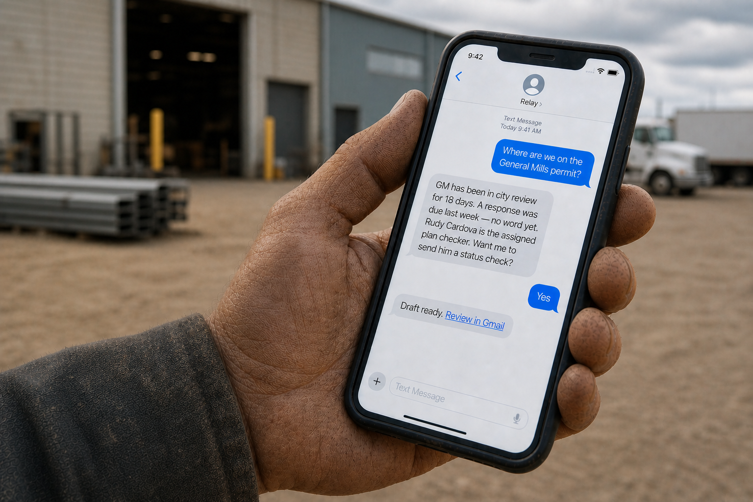 Relay — field SMS interface